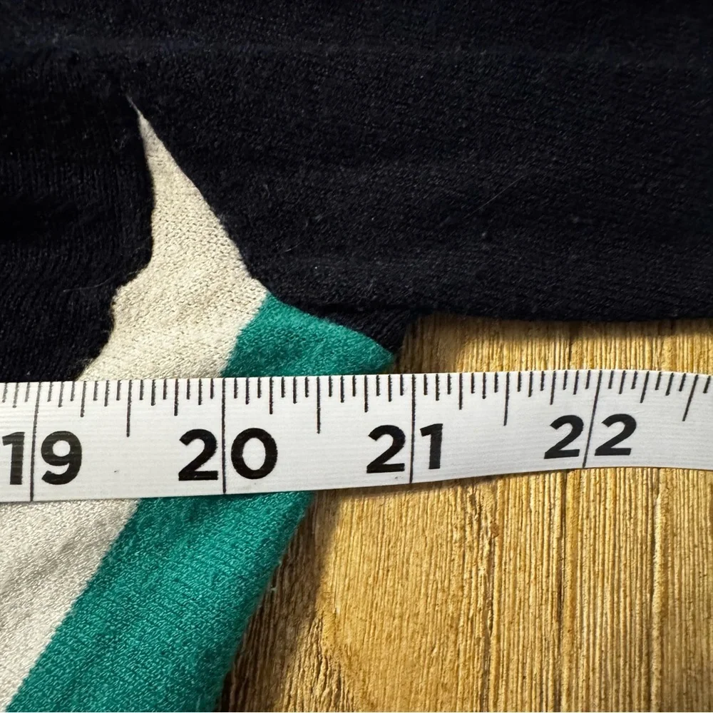 Brooks Brothers Navy Green V-Neck Sweater Pullover Athletic Stripe Size Large - Picture 7 of 11